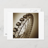 Vintages Riesenrad Postkarte (Vorne/Hinten)