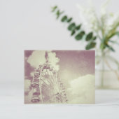 Vintages Riesenrad - Postkarte (Stehend Vorderseite)
