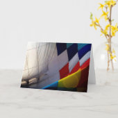 "Vintages Ripple Verlassen" Karte (Gelbe Blume)