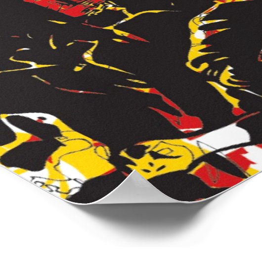 Vintages Robot Poster (Ecke)