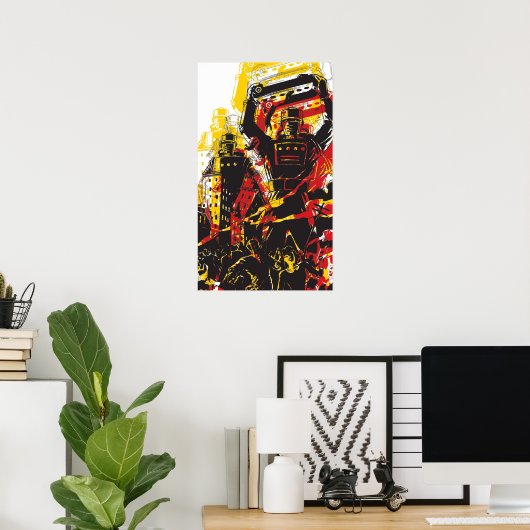 Vintages Robot Poster (Heimbüro)