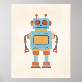 Vintages Robot Poster