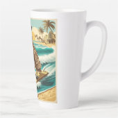 Vintages Roboteruhsurfen am Strand Milchtasse (Rechts)