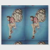 Vintages Rockabilly Geschenkpapier (Flach)