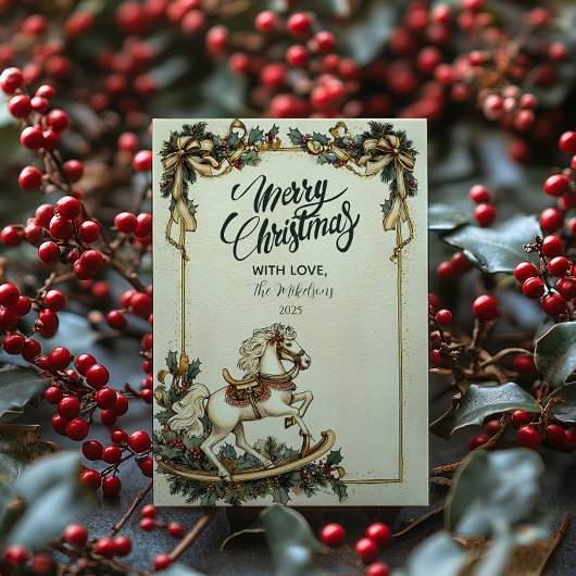 Vintages Rockhorn Weihnachten