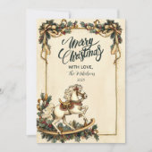 Vintages Rockhorn Weihnachten (Vorderseite)