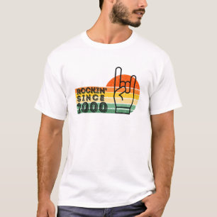 Vintages Rockin' Seit 2000 Kassette 21St Bday Birt T-Shirt