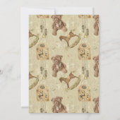 Vintages Rocking Horse Foto Geburtsankündigung Ankündigung (Rückseite)