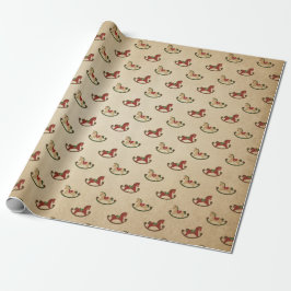 Vintages Rocking Horst Wrapping Paper Geschenkpapier