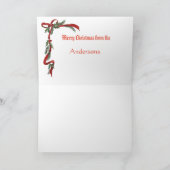 Vintages Rockpferd Feiertagskarte (Innenseite)