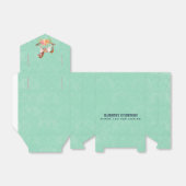 Vintages Rockpferd mit Blumenstrauß Geschenkschachtel (Ungefaltet)