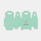 Vintages Rockpferd mit Blumenstrauß Geschenkschachtel (Ungefaltet)