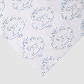 Vintages Rockpferd Toile de Jouy Babydusche Seidenpapier (Ausschnitt)