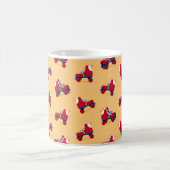 Vintages Rollen-Skate-Muster Kaffeetasse (Mittel)