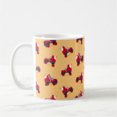 Vintages Rollen-Skate-Muster Kaffeetasse (Links)