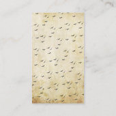 Vintages Roller Halloween Baby Duschabwürfel Begleitkarte (Rückseite)