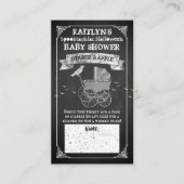 Vintages Roller Halloween Baby Duschabwürfel Begleitkarte (Vorderseite)