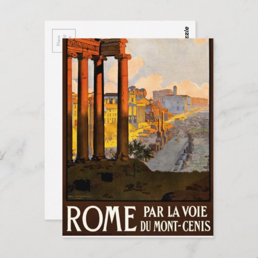 Vintages Rom - Italien Architekturreisen Postkarte (Vorne/Hinten)