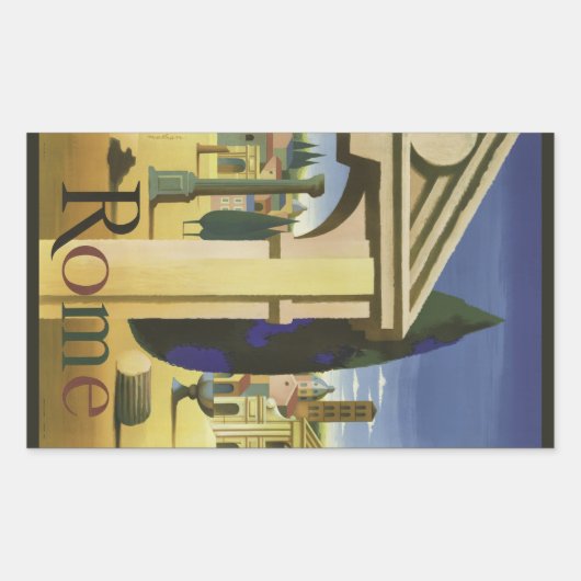 Vintages Rom - Italien - Aufkleber (Vorderseite)