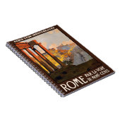 Vintages Rom-Italien-Notebook Notizblock (Rechte Seite)