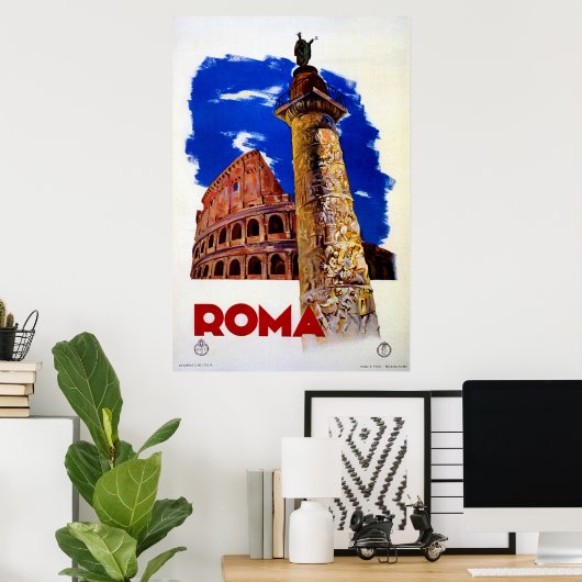 Vintages Rom - Italien Poster (Heimbüro)