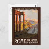 Vintages Rom Italien Postkarte (Vorne/Hinten)