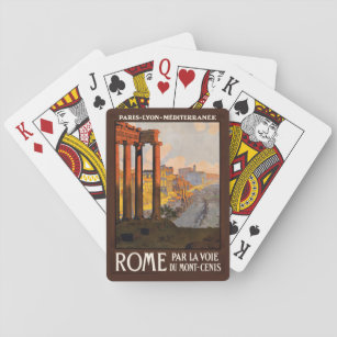 Vintages Rom Italien spielt Karten Spielkarten