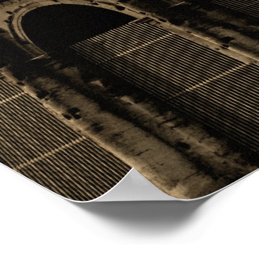 Vintages Rom kursiv Poster (Ecke)