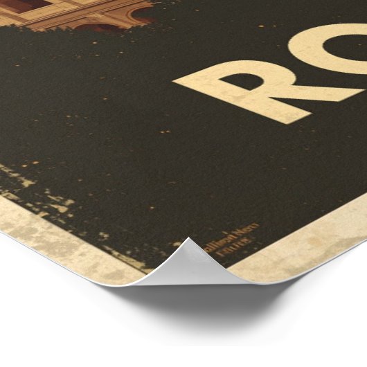 Vintages Rom Poster (Ecke)