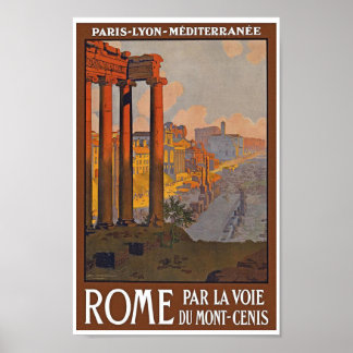 Vintages Rom-Reiseplakat Poster