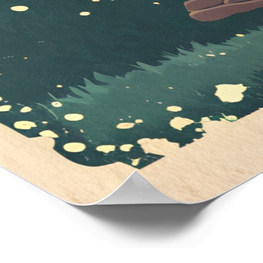 Vintages Rom-Reiseplakat - Retro-Kolosseum Poster (Ecke)