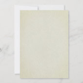 Vintages Romantisches Brautparty Einladung (Rückseite)