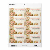 Vintages romantisches Gemälde von Rose Hochzeit (Vorne)