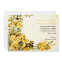 Vintages romantisches Gemälde von Rose Hochzeit