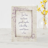 Vintages romantisches Hochzeitsangebot Karte (Gelbe Blume)