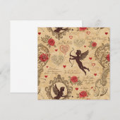 Vintages romantisches Muster Cupids (10) (Vorne/Hinten)