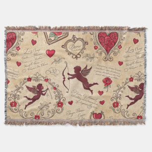 Vintages romantisches Muster Cupids (2) Decke