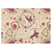 Vintages romantisches Muster Cupids (2) Tischdecke (Vorderseite (Horizontal))