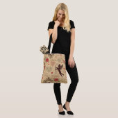 Vintages romantisches Muster Cupids (4) Tasche (Am Model)