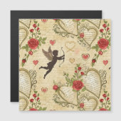 Vintages romantisches Muster Cupids (7) Magnetkarte (Vorne/Hinten)
