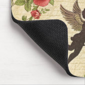 Vintages romantisches Muster Cupids (7) Mousepad (Ecke)