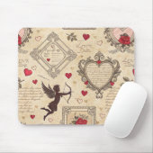 Vintages romantisches Muster Cupids (8) Mousepad (Mit Mouse)