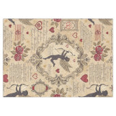 Vintages romantisches Muster Cupids (9) Tischdecke (Vorderseite (Horizontal))
