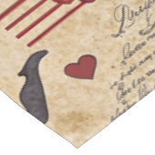 Vintages romantisches Muster Cupids (9) Tischdecke (Schrägansicht)