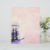 Vintages romantisches Parfümflaschenpapier (Stehend Vorderseite)