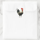 Vintages Rooster-Hühnchen individualisieren Tier a Runder Aufkleber (Tasche)