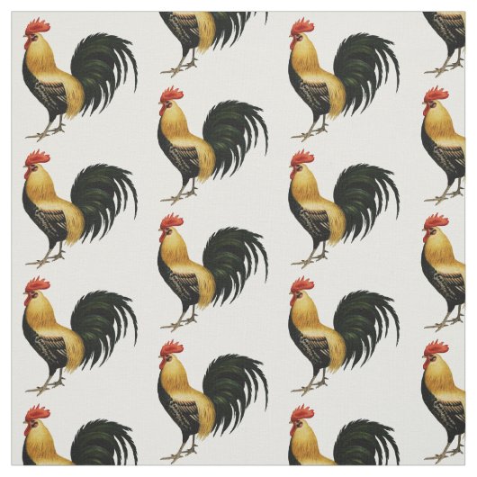 Vintages Rooster Stoff (Muster)