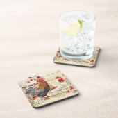 Vintages Rooster und Hen Ephemera Getränkeuntersetzer (Rechte Seite)