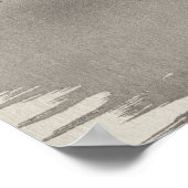 Vintages Rooster und Hühner Japanische Kunst Poster (Ecke)