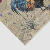 Vintages Rooster Ven Map Tissue Paper Seidenpapier (Ausschnitt)